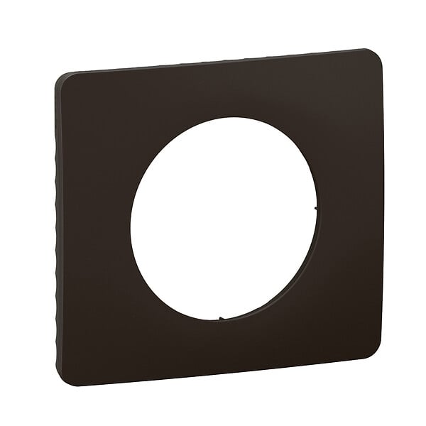 LEGRAND - Plaque 1 poste noir mat - Céliane - Plastique - large