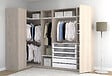 MODE DE VIE - Colonne pour dressing Rubyx - Chêne gris - L100xH230xP58cm - vignette