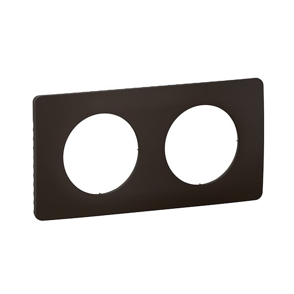 LEGRAND - Plaque 2 postes noir mat  Céliane - large