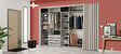 MODE DE VIE - Colonne pour dressing Rubyx - Blanc gris - L100xH230xP39cm - vignette