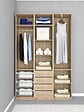 MODE DE VIE - Colonne pour dressing Rubyx - Chêne - L50xH230xP39cm - vignette