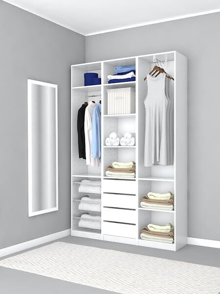 MODE DE VIE - Colonne Rubyx - Blanc - L50xH230xP39cm - large