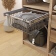 MODE DE VIE - Panier coulissant pour dressing Rubyx - Gris - L47xP47cm - vignette