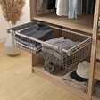 MODE DE VIE - Panier coulissant pour dressing Rubyx - L72xP47cm - vignette