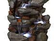 UBBINK - Fontaine de jardin Bonorva bloc de rochers avec cascade et éclairage LED - Ubbink - vignette