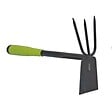 ITOOLS - Kit 3 outils de jardin Acier renforcé Manche plastique Serfouette Transplantoir Rateau ITOOLS - vignette
