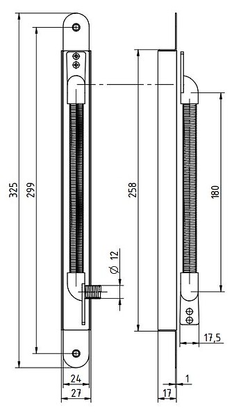 ABLOY - Passe câble invisible pour ouverture de porte jusqu'à  120Â° - ASSA ABLOY - EA280100000 - large
