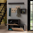 CONCEPT USINE - Meuble d'entrée design mural bois et gris INGA - vignette