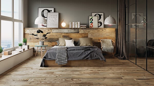 CERAM INDUSTRIE - Carreau de sol et mur Village Natural - 20x120cm - large