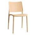 OVIALA - Chaise de terrasse ajourée en plastique jaune clair - Riga - vignette