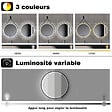 AICA SANITAIRE - Miroir de salle de bain avec ceinture 80cm tactile + anti-buée + 3 couleurs + fonction mémoire - vignette