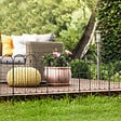 OUTSUNNY - Lot de 5 clôtures de jardin décoratives en métal avec ornements - dim. totales 305L x 79,5H cm - noir - vignette