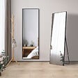 AICA SANITAIRE - AICA Miroir sur pied et Psyché 50 x 160 cm (L x H), miroir complet noir - vignette