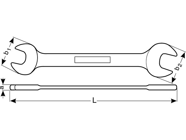 BAHCO - Clé mixte plate, 15 mm - large