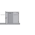 DORMA - KIT BANDEAU G96GSR SUP 700MM - vignette