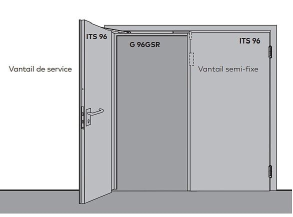 DORMA - KIT BANDEAU G96GSR SUP 700MM - large