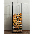 COOK KING - Le Porte-Bûches "ATOS"  pour bûches de 20cm: Une Fusion Parfaite d'Esthétique et de Fonctionnalité - 150 x 50 x 20 cm - vignette