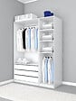 MODE DE VIE - Tiroir pour dressing Rubyx - Blanc - L97xH16xP51cm - vignette