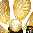 C-CREATION - Lampe à poser - Métal - Vesca - Noire et dorée - E27 - vignette