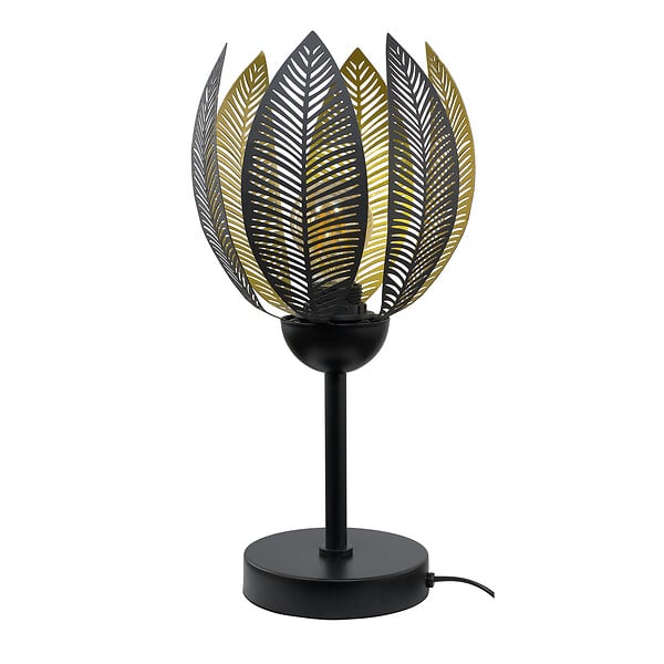 C-CREATION - Lampe à poser - Métal - Vesca - Noire et dorée - E27 - large