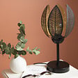 C-CREATION - Lampe à poser - Métal - Vesca - Noire et dorée - E27 - vignette