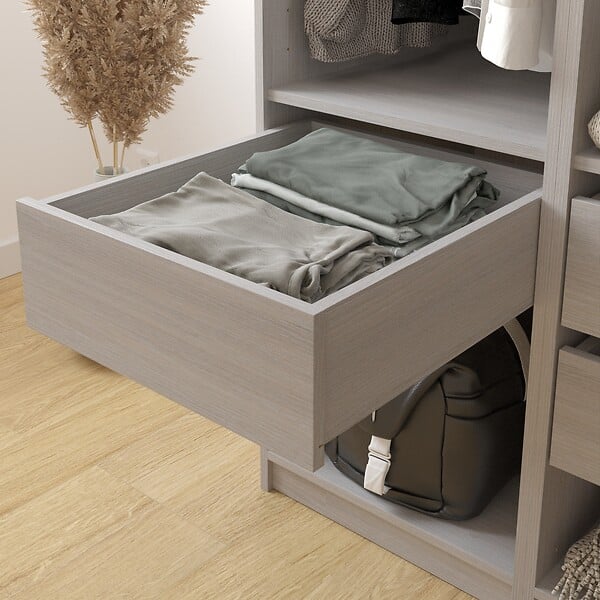 MODE DE VIE - Tiroir dressing Rubyx - Chêne gris - 47x16x51cm - large