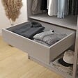 MODE DE VIE - Tiroir pour dressing Rubyx - Chêne gris - 72x16x51cm - vignette