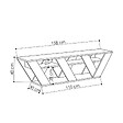 CONCEPT USINE - Meuble TV design gris anthracite 158 cm NOLI - vignette