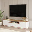 CONCEPT USINE - Meuble TV blanc et bois 180cm TYRO - vignette