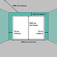 SPADONE - Porte de garage sectionnelle motorisée Blanc Woodgrain l.300 x H.300 cm x Ep.40 mm - vignette