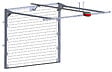 SPADONE - Porte de garage sectionnelle blanche motorisée l.240 x H.200 cm x Ep.40 mm Polygrain - vignette