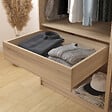 MODE DE VIE - Tiroir pour dressing Rubyx - Chêne - L72xH16xP51cm - vignette