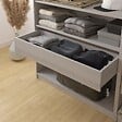 MODE DE VIE - Tiroir pour dressing Rubyx - Chêne gris - L97xH16xP35cm - vignette