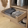 MODE DE VIE - Tiroir Rubyx avec facade semi-vitree - Chêne - 72x16x51cm - vignette