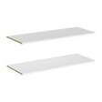 MODE DE VIE - Tablette pour dressing Rubyx - Blanc - Lot de 2 - L97xP38cm - vignette