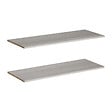 MODE DE VIE - Tablette pour dressing Rubyx - Chêne gris - Lot de 2 - L97xP38cm - vignette
