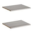 MODE DE VIE - Tablette pour dressing Rubyx - Chêne gris - Lot de 2 - L47xP38cm - vignette