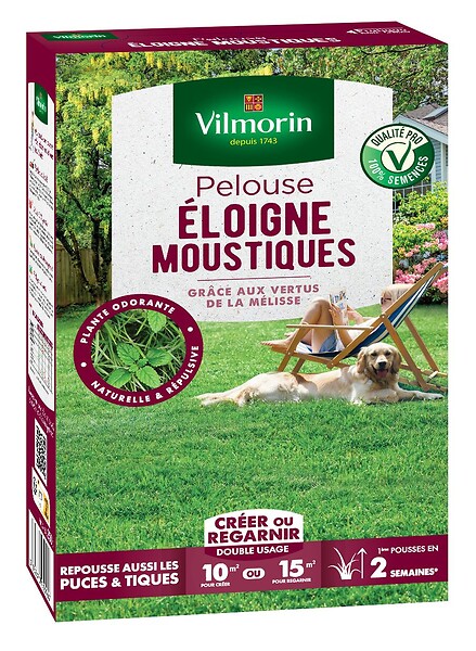 VILMORIN - Pelouse éloigne moustiques tiques et  puces 250 g Vilmorin - large