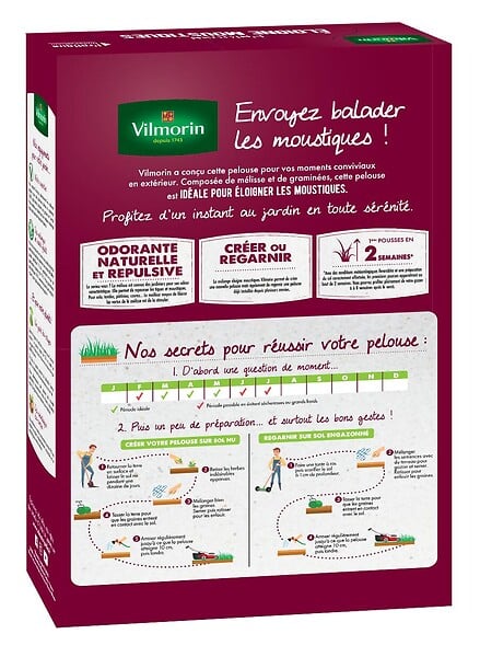 VILMORIN - Pelouse éloigne moustiques tiques et  puces 250 g Vilmorin - large