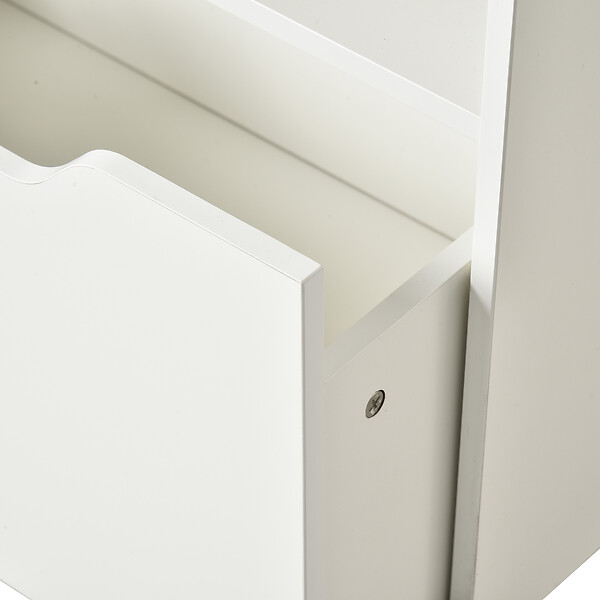 HOMCOM - Bibliothèque étagère multi-rangement 3 étagères 2 niches grand tiroir MDF blanc - large