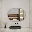 AICA SANITAIRE - AICA Miroir de salle de bain ovale sans cadre 60x80 cm - vignette