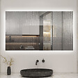 AICA SANITAIRE - AICA 70x50 cm miroir de salle de bain LED rétro-éclairé sans cadre avec anti-buée + mémoire + dimmable - vignette