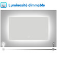 AICA SANITAIRE - AICA 70x50 cm miroir de salle de bain LED rétro-éclairé sans cadre avec anti-buée + mémoire + dimmable - vignette