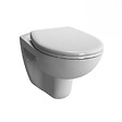 VITRA - Vitra  Normus WC suspendu + Abattant avec frein de chute, Blanc (6855-003-6290) - vignette