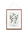 ATMOSPHERA - Cadre décoratif Feuilles en Bois et Verre 38 x 48 cm - vignette