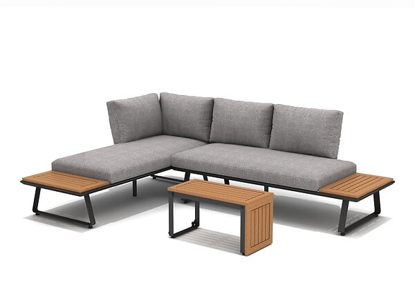 Salon modulable Izzy sofa set - 2 canapés + table basse - large