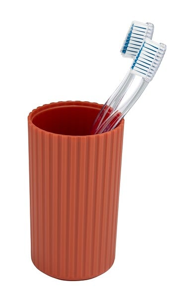 WENKO - Gobelet à dents PP ALLSTAR Minas Terre cuite 280 ml - large