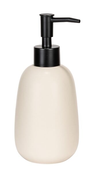 WENKO - Distributeur de savon céramique Margo Blanc mat 400 ml - large