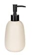 WENKO - Distributeur de savon céramique Margo Blanc mat 400 ml - vignette