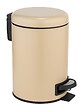WENKO - Poubelle à pédale Leman, beige mat 3ltr - vignette